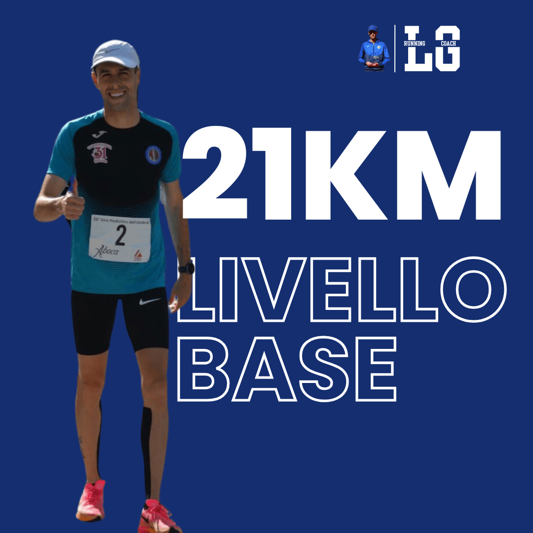 Leonardo Grilli in gara. Programma mezza maratona, livello base.