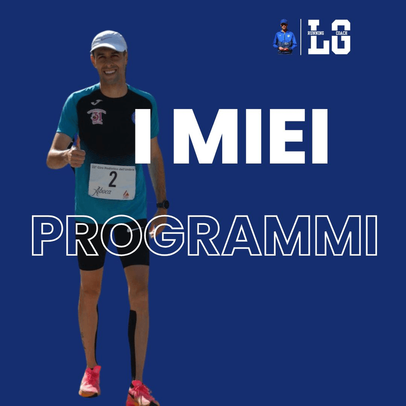 Leonardo Grilli in gara. Copertina del servizio «Piani di allenamento».